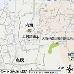 和歌山県海南市鳥居507周辺の地図