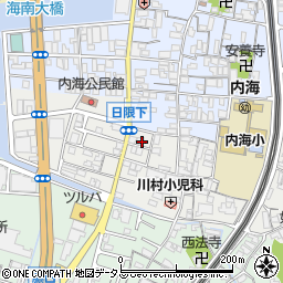 和歌山県海南市鳥居207周辺の地図