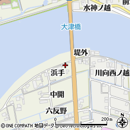 徳島県鳴門市大津町矢倉浜手19周辺の地図