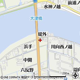 徳島県鳴門市大津町矢倉浜手23-1周辺の地図