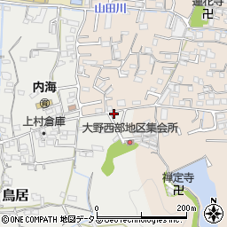 和歌山県海南市鳥居508周辺の地図