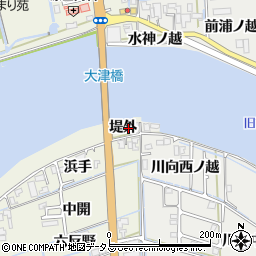 徳島県鳴門市大津町矢倉堤外周辺の地図
