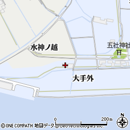 徳島県鳴門市大津町長江大手外68周辺の地図