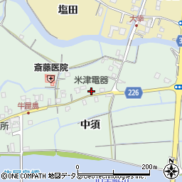 米津電器周辺の地図