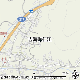 愛媛県今治市吉海町仁江周辺の地図