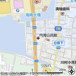 和歌山県海南市鳥居648周辺の地図