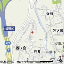 徳島県板野町（板野郡）川端（中谷山）周辺の地図