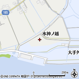 徳島県鳴門市大津町徳長水神ノ越周辺の地図