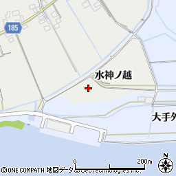 徳島県鳴門市大津町徳長（水神ノ越）周辺の地図