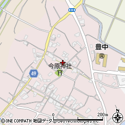 香川県三豊市豊中町本山甲418周辺の地図