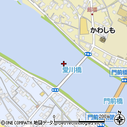 愛川橋周辺の地図