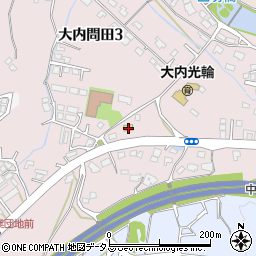 セブンイレブン山口大内問田店周辺の地図