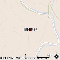 徳島県阿波市市場町日開谷（奥日開谷）周辺の地図