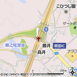 朝田ＩＣ周辺の地図