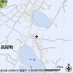 香川県観音寺市高屋町1619周辺の地図