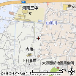 和歌山県海南市鳥居39周辺の地図