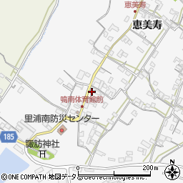 徳島県鳴門市里浦町里浦恵美寿282-1周辺の地図