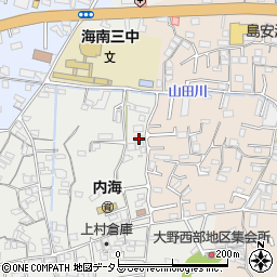和歌山県海南市鳥居38周辺の地図