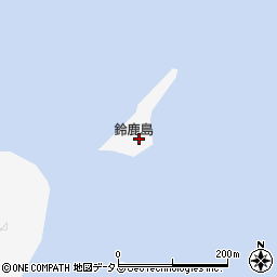 鈴鹿島周辺の地図