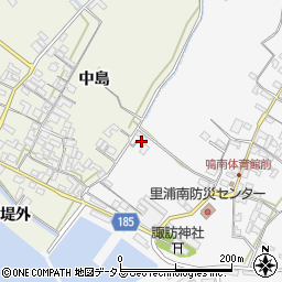 徳島県鳴門市里浦町里浦（中島）周辺の地図
