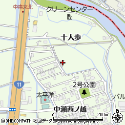 徳島県板野郡松茂町中喜来十人歩31-2周辺の地図