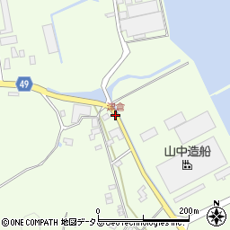 津倉周辺の地図