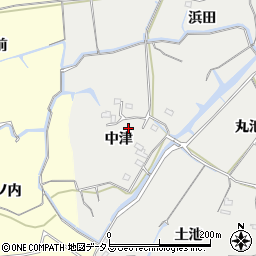 徳島県鳴門市大麻町池谷（中津）周辺の地図