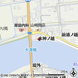 徳島県鳴門市大津町矢倉東堤1周辺の地図