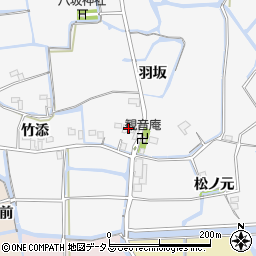 徳島県鳴門市大麻町松村羽坂周辺の地図