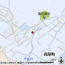 香川県観音寺市高屋町1262周辺の地図