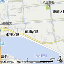徳島県鳴門市大津町徳長前浦ノ越周辺の地図