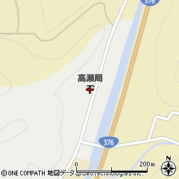 高瀬郵便局周辺の地図