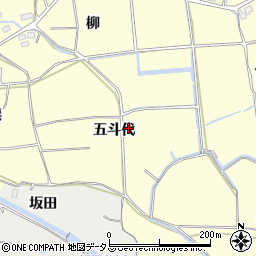 徳島県鳴門市大麻町萩原五斗代周辺の地図