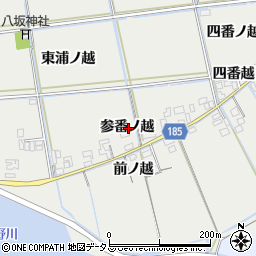 徳島県鳴門市大津町徳長参番ノ越周辺の地図