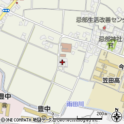 香川県三豊市豊中町笠田竹田442周辺の地図