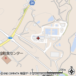 香川県広域水道企業団　西部浄水場周辺の地図
