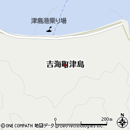 愛媛県今治市吉海町津島周辺の地図