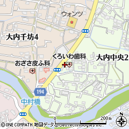 山口県山口市大内中央2丁目14周辺の地図