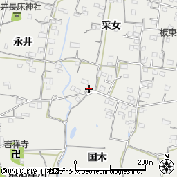 徳島県鳴門市大麻町板東采女103周辺の地図