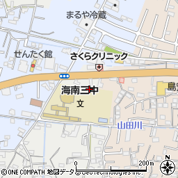 和歌山県海南市鳥居10周辺の地図