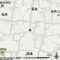 徳島県鳴門市大麻町板東采女113周辺の地図