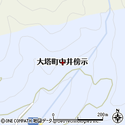 奈良県五條市大塔町中井傍示周辺の地図