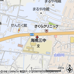 和歌山県海南市鳥居4周辺の地図