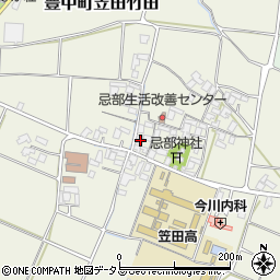 香川県三豊市豊中町笠田竹田241周辺の地図