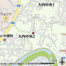 山口県山口市大内中央2丁目1624周辺の地図