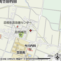 香川県三豊市豊中町笠田竹田86周辺の地図