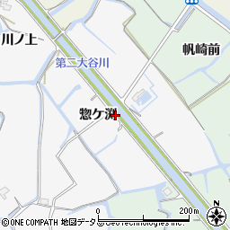 徳島県鳴門市大麻町松村惣ケ渕周辺の地図