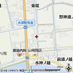 徳島県鳴門市大津町矢倉東堤10周辺の地図
