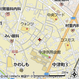 山口県岩国市中津町2丁目18周辺の地図