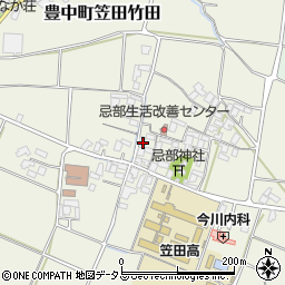 香川県三豊市豊中町笠田竹田240周辺の地図